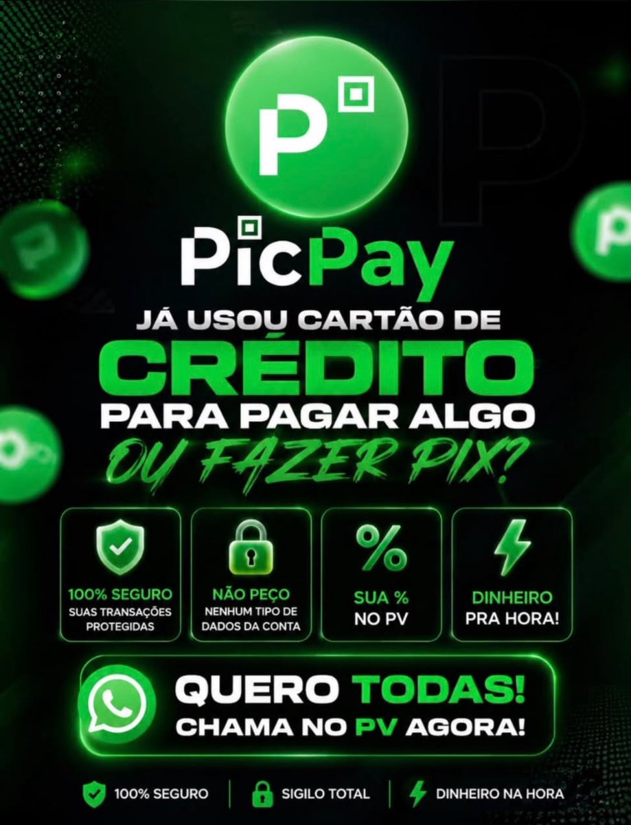 GNOMOCCSfull's tweet photo. Picpay movimentada e que já fez pix
c cartão de crédito, quer fazer um extra na hora? Me chama no pv, 10min din na conta💸💸

não precisa pagar nada!!!✅💸

https://t.co/8sq4htVln9 https://t.co/hAMEkLwrY8
