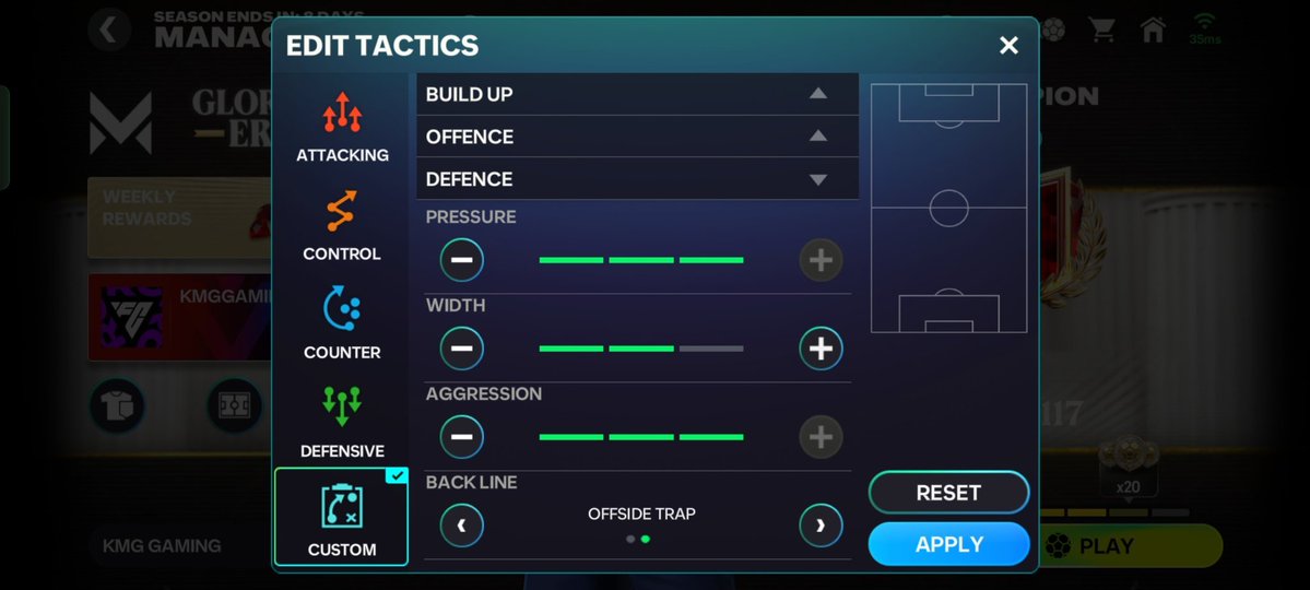 zohateam1's tweet photo. New Manager Mode Tactics FC Mobile 26 🔝 433 holding &amp; Attacks &amp; 433 cam &amp; 2 cdm
#FCMOBILE #EAFC26 #fcmobile 
@99rkreddy @Akash62455881 @tutiofifa https://t.co/2hwb3IDdIi