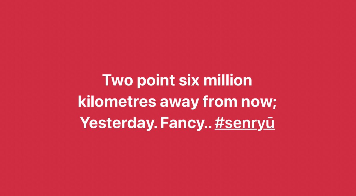 fustbariclation's tweet photo. Two point six million
kilometres away from now;
Yesterday. Fancy.. #senryū

#Poem  #Poetry #μvers #micropoetry #earth #travels #timetravel #illusion #reference #frame #notwithstanding https://t.co/QZBsDfJDRV