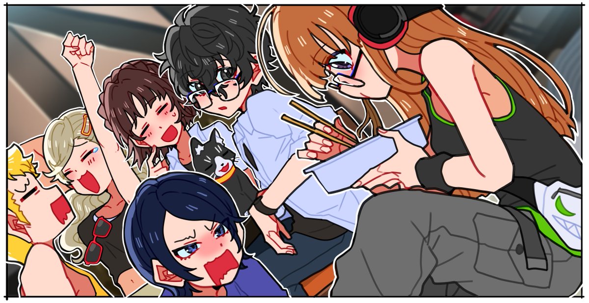 maitakepasuta's tweet photo. ┈┈✧━━━━━━━✧┈┈
  　　　　【8/22】
  　　　　「黙秘」
┈┈────────┈┈
#あの日のP5R https://t.co/v49IiBZmC5