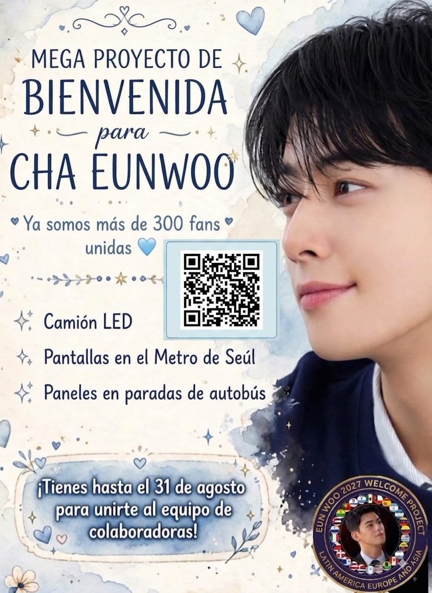 correa_gadea's tweet photo. ¡Cada vez somos más!
La convocatoria sigue abierta y nos encantaría que seas parte de esta hermosa sorpresa. #ChaEunWoo #AROHA #WelcomeBackEunwoo #LatamWelcomesEunwoo #GlobalArohaForEunwoo https://t.co/4iO87i4gZi