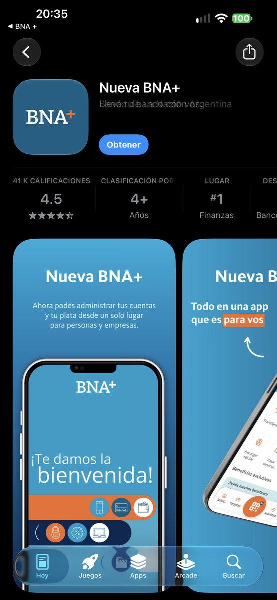 bzunicoarg's tweet photo. el banco nacion se cree HBO, y en vez de actualizar la app que ya tenían, la abandonaron y lanzaron otra para exactamente lo mismo. https://t.co/2h4nvGcopx