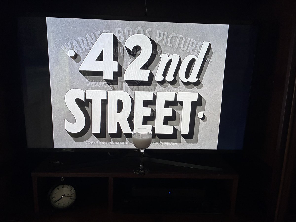 JeffKirkendall's tweet photo. Tonight’s movie, 42nd Street and tonight’s cocktail, Rose Colored Glasses https://t.co/DXpdM3pYCb
