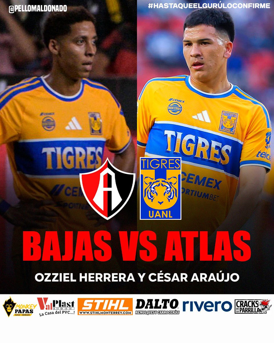 Pellomaldonado's tweet photo. Cesar Araujo y Ozziel Herrrera están fuera vs Atlas por temas de desgarre! Sorprende bastante lo de Ozziel porqué casi nunca se lesiona 🤦🏾‍♂️ https://t.co/kONma10YfJ