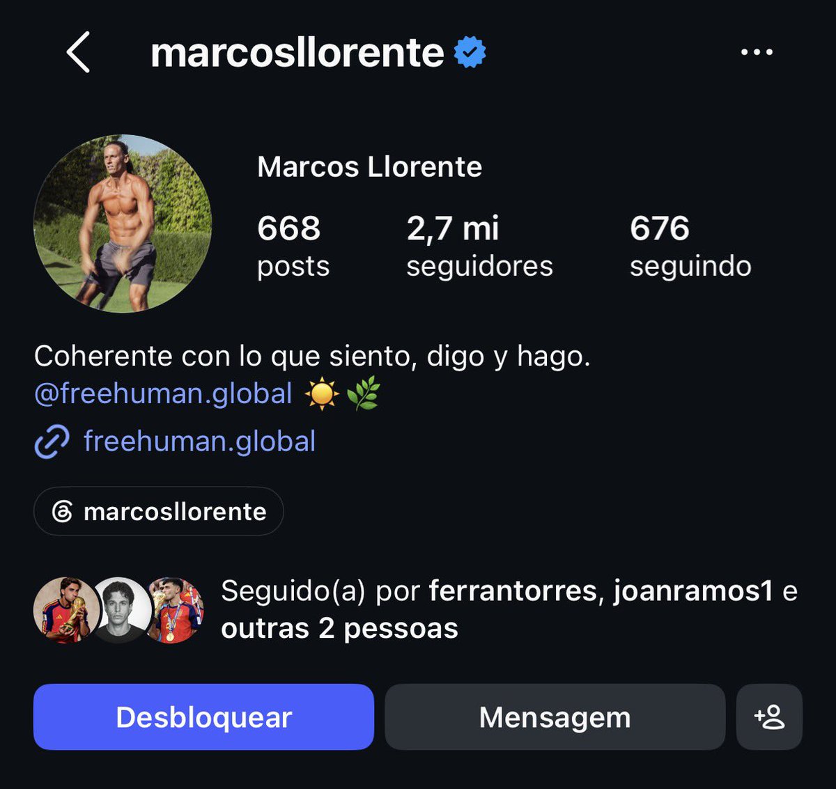 crfstappen's tweet photo. não aguentei ver o ferran no psg e bloqueei o llorente fodase https://t.co/6a6lRARF6u
