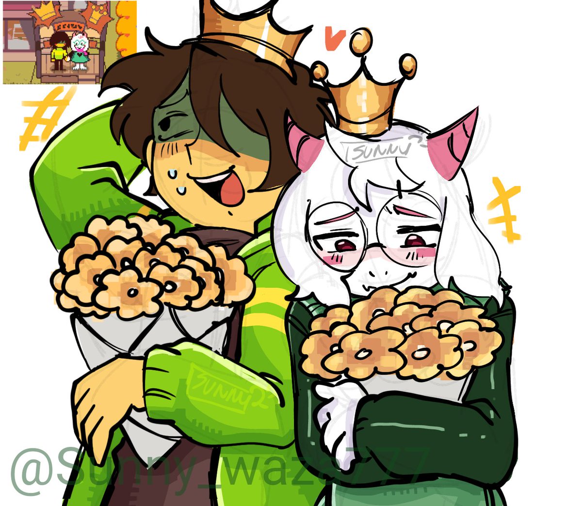 Sunny_waza777's tweet photo. Deltarune swap! (Kralsei)
#deltarunefanart #kralsei https://t.co/3a4I38MDUv