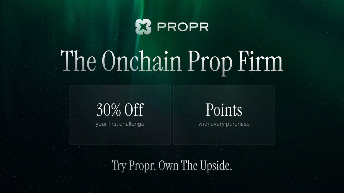 Iam_MrJudge's tweet photo. most prop firms still feel like a black box
@ProprXYZ is trying to make the model easier to check.

it’s a crypto native prop firm built on @HyperliquidX. you pay a one time challenge fee, trade a simulated account, and if you hit the target without breaching the equity limits, you get a funded account.

> no personal trading deposit
> no time limit
> no minimum trading days
> no consistency rule

the main guardrails are daily loss and max drawdown.
funded traders keep 80% of their rewards, with payouts settled onchain in USDC.

markets include crypto, equity, and commodity perps, plus polymarket prediction markets.

a few token details are already confirmed too:
> $PROPR is confirmed.
> raised $1.5M seed round
> they’ve also mentioned an airdrop and a $PROPR buyback pool funded by pre tge revenue.

I’m giving 5 people a $5,000 @ProprXYZ challenge account

to enter:
- sign up here: https://t.co/94pfJdQC6r
- repost and comment your Propr UID below

to find your uid, click your name in the top right. your UID is shown under your name.

I’ll pick 5 people from the replies

you have 24 hours