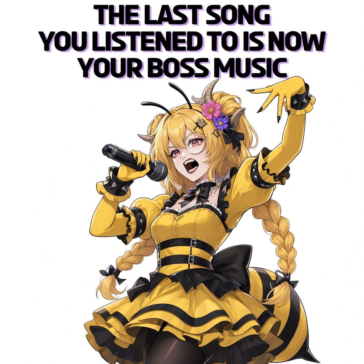 Lunawi11iam's tweet photo. What song would you play as the final boss theme? 👀💛
 
#anime #gaming #bossmusic #MusicLovers https://t.co/Yadu8nCd2B