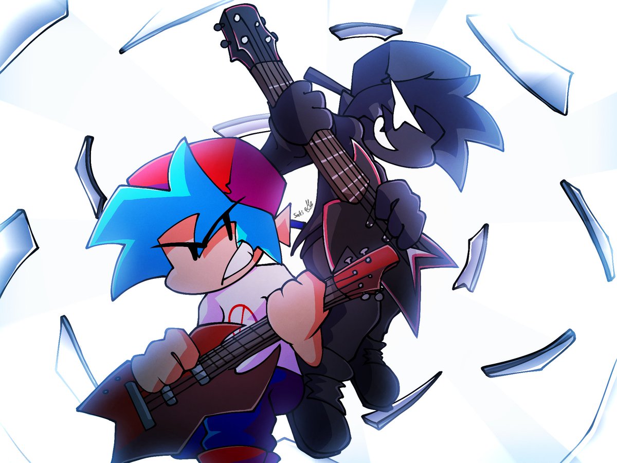 Saki1521908's tweet photo. Reposting some fnf drawings that i like from my other account https://t.co/mCUGjN5qQK