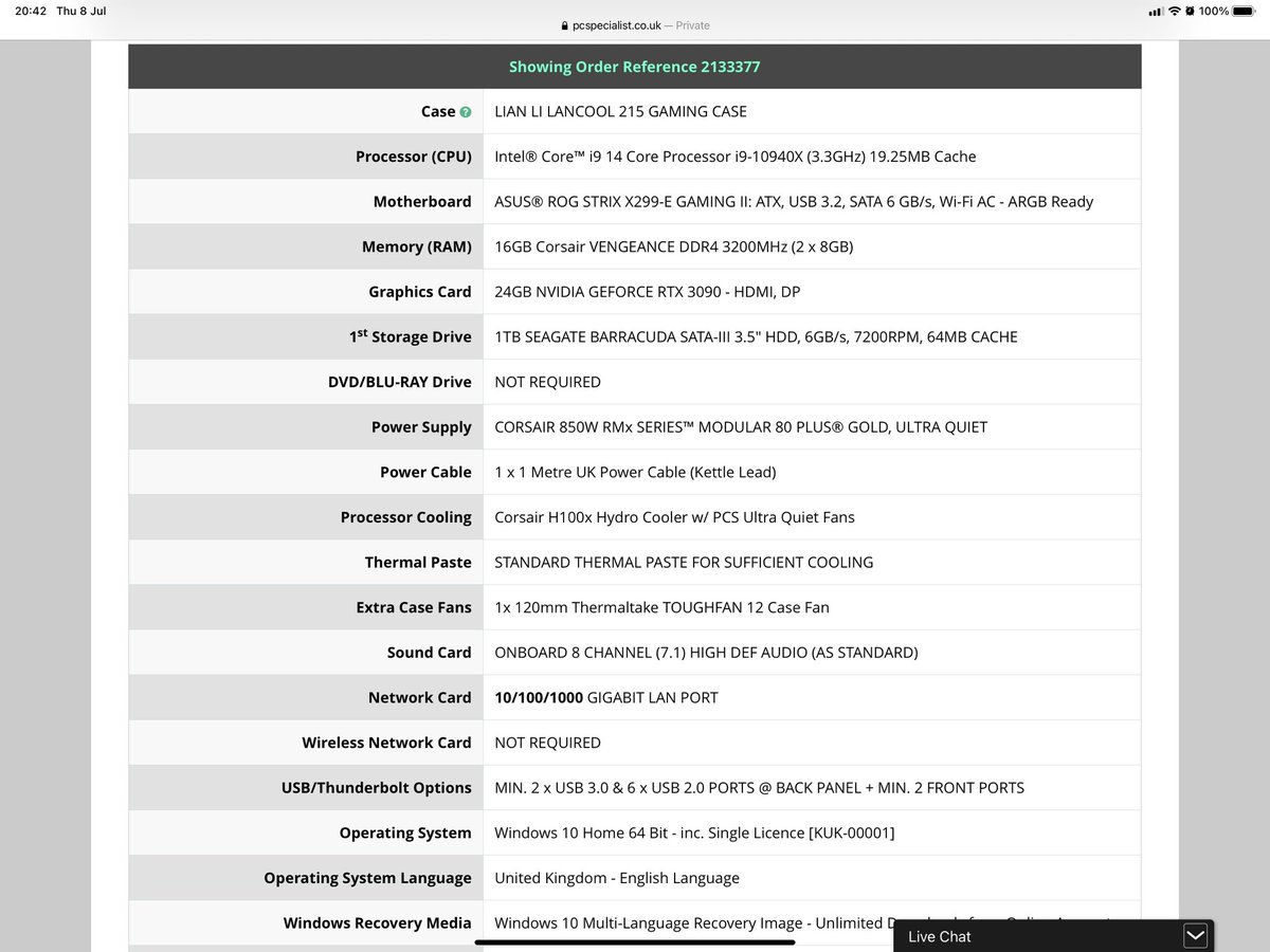 ethan_melling's tweet photo. @PCSpecialist These are my currently spec’s do I need a new pc or just upgrade individual parts? And which parts if possible https://t.co/6210FFtPJr