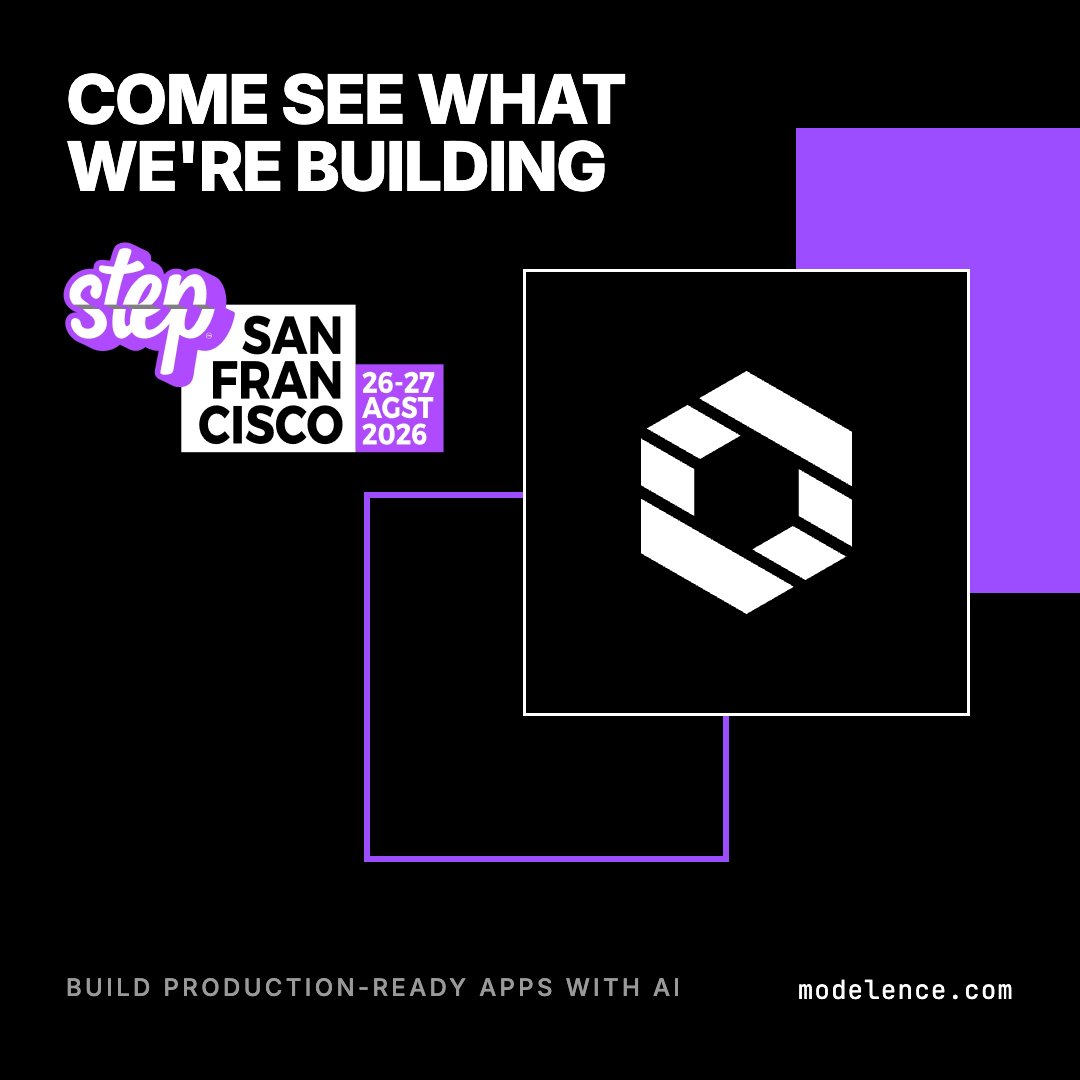 artahian's tweet photo. We're going to be at @stepconference SF on August 27th, come by our booth to say hi and ask anything about building production apps. We'll show advanced use cases of what non-coders run on Modelence. You'll also get a free infra and architecture consultation on whatever you're building.