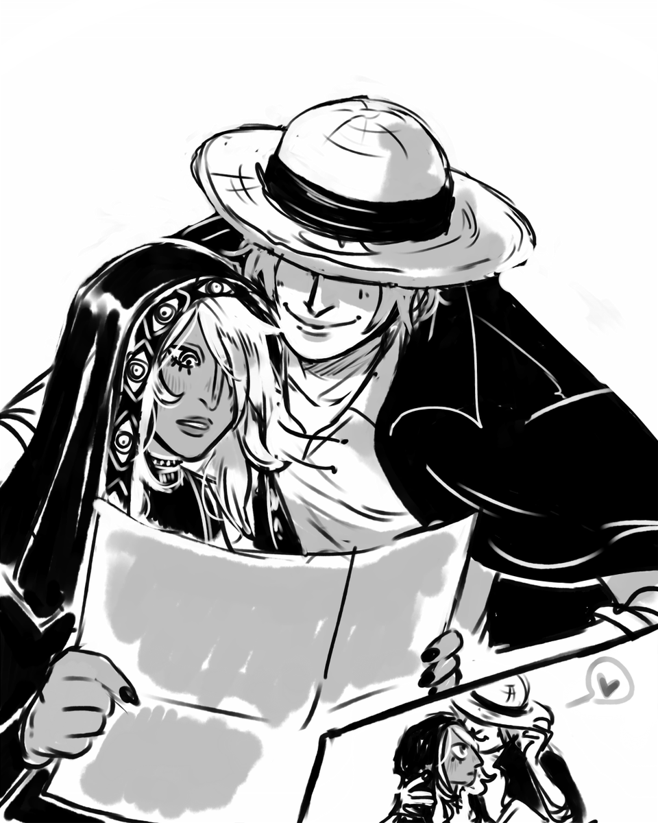Diminuel's tweet photo. I was asked to draw Joyboy. I drew him with Imu ;3 https://t.co/MGDpOhrc2i