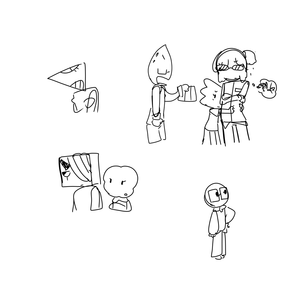 Yoonstion's tweet photo. #puzzleheads #puzzleheadoc I just found my phone like month ago maybe? Anyways here some art i got lazy on gyrn https://t.co/nWKcuIlWyv