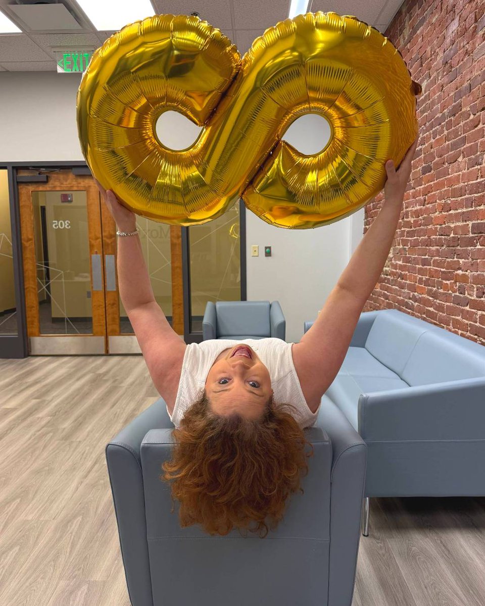 moxcar's tweet photo. It's your anniversary!🎶🎉 Congratulations to Tina Knight on 8️⃣ years of being part of the MoxCar team as our brand storyteller!

Tina adds razzle and dazzle to everything she does.✨ Whether she's writing articles and web copy, drafting high-yield award nominations, tackling big client projects, herding the proverbial cats or creating a heartfelt craft for her loved ones, she infuses the thoughtfulness, thoroughness, expertise and wit that make our work so special. She has a talent for weaving client messaging into amazing stories and bringing those stories to life – typically with a little wink and a smile.😉

We hope Tina stays with us for infinity!💫💙 Drop your congratulations to Tina in the comments. #MoxCarMagic #TeamMoxCar #CelebrateTogether