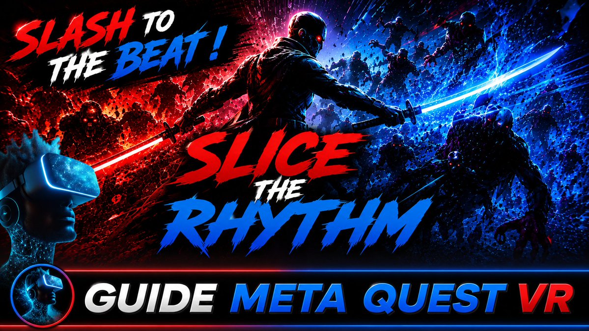 GUIDEMETAQUEST's tweet photo. Win 4 keys for SLICE THE RHYTHM Meta Quest!
ENTER: https://t.co/qP2XZw5d6Q
VIDEO: https://t.co/vWQxqetSto
Results announced September, 6. 
#vr #mr #metaquest #quest2 #quest3 #giveaway #SixSeven #RhythmGame #VRCombat #VRArcade #VRSwordGame #IndieVR #MusicGameVR #GuideMetaQuestVR https://t.co/h0gc6MjXS8