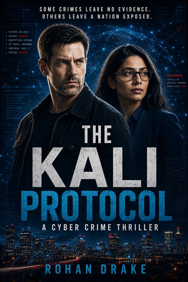 RohanDrake's tweet photo. The cover is finally here.

I'm excited to reveal the cover of my upcoming cybercrime thriller, The Kali Protocol.

Denver. Cybercrime. An investigation where the evidence itself may not be what it seems.

Coming September 2026.

Checkout my new website:

https://t.co/ypdtH4d5g8 https://t.co/pNjxCqpz4O