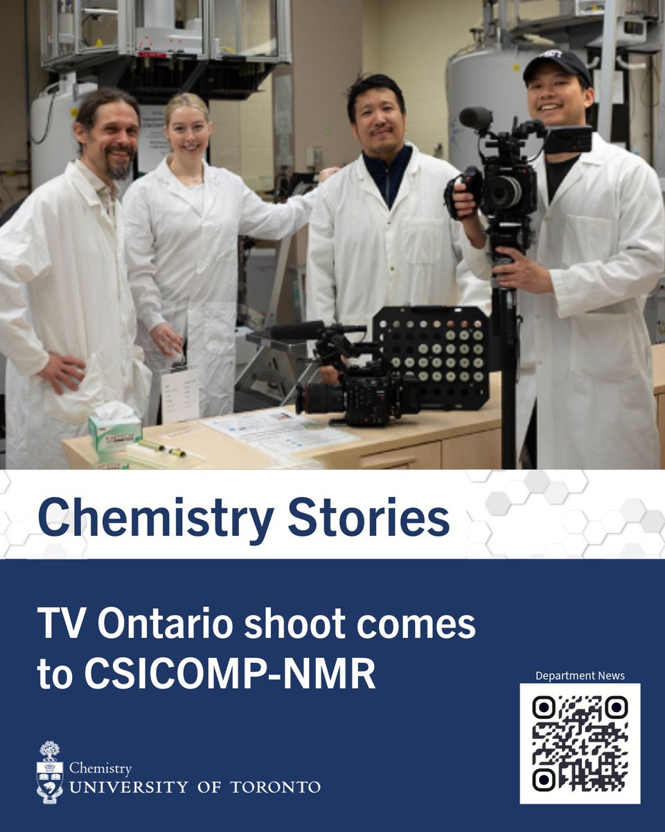 chemuoft's tweet photo. Chemistry Stories: TV Ontario shoot comes to CSICOMP-NMR https://t.co/XnZhKajqgy https://t.co/xvr30G9dPv