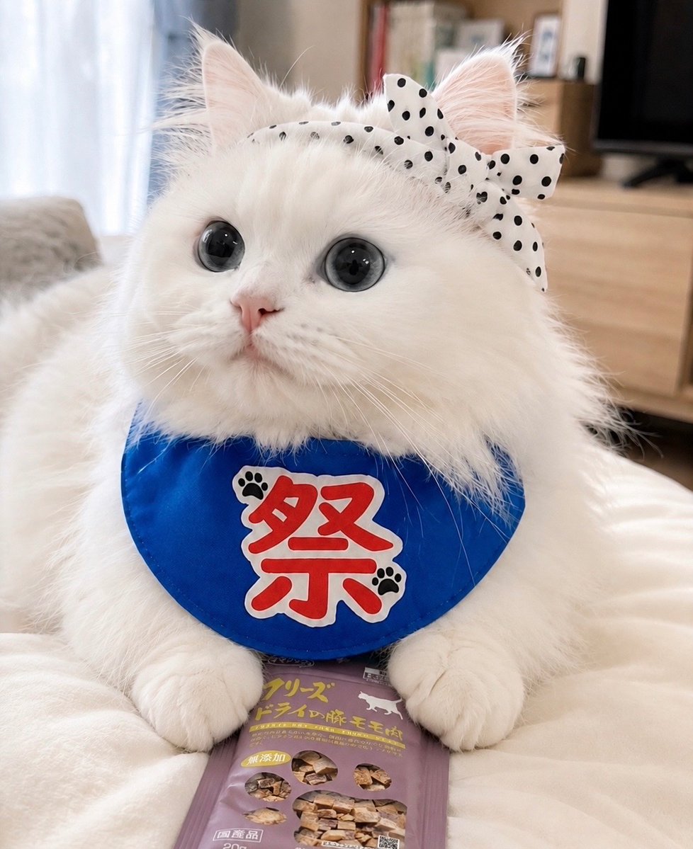 kochika222's tweet photo. おはにゃんですにゃ🐟
やっと週末ですねー❣️
そろそろ、お祭りシーズンですにゃ🏮
こちかにゃんは、お家の中から大好きなママクック持って参加するニャン🩷

#猫 #猫好きさんと繋がりたい #猫のいる暮らし #ママクック https://t.co/MUOi6lZnFe