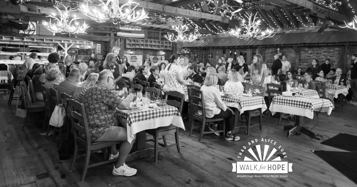 walkforhope's tweet photo. Every fifth person at your table, please stand.

Look around the room.

Those standing represent the more than 1 in 5 U.S. adults living with mental illness.

And everyone around them represents something just as important: the family, friends, colleagues, neighbors, and communities who have the power to stand beside them.

Mental illness is often invisible, but our support shouldn’t be.

Yesterday, that powerful moment brought the message to life at the Kickoff Luncheon for the 38th Annual Walk for Hope, where team captains and sponsors came together at the Angus Barn. The support filling that room was anything but invisible.

A special thank you to Dr. Warren Taylor, Chair of the Department of Psychiatry and a member of our Scientific Advisory Committee, for reminding us exactly why this work matters and how the support of this community has helped UNC Psychiatry lead the way nationally and advance research that can change and save lives.

In 2025, you helped us make history by raising a record-breaking $1,029,000 for mental illness research at the Walk for Hope.

This year, we’re aiming even higher: $1.1 million!

1 in 5 is where this story starts. Together, let’s change where it goes. 💙

Join us Sunday, October 11 at the Angus Barn and be part of the fight against mental illness.

⚡ Save Now: Early-bird registration ends August 24.
👉 https://t.co/TMRAKdtcxQ