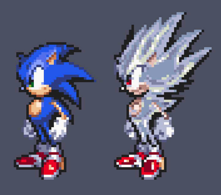 jaeigno's tweet photo. Sonic transformation doodle https://t.co/zNdJDYPRti