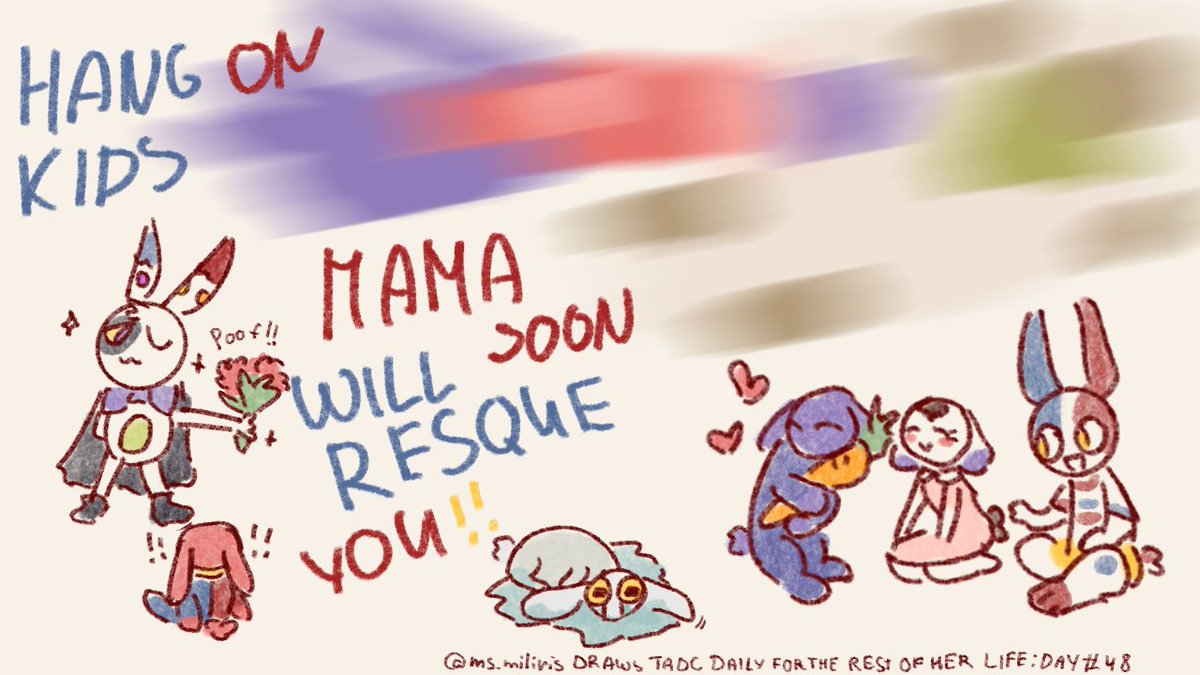MsMiliris's tweet photo. Drawing TADC daily for the rest of my life: DAY 48

 FUNNYBUNNY KIDDOS BELONG THEM (Tumblr):
 my-name-is-unimportant 
 standreamy 
 call-me-lemon 
 lena-hearts101 

#TADC #TheAmazingDigitalCircus #funnybunny https://t.co/Mh0zG3Ysvo