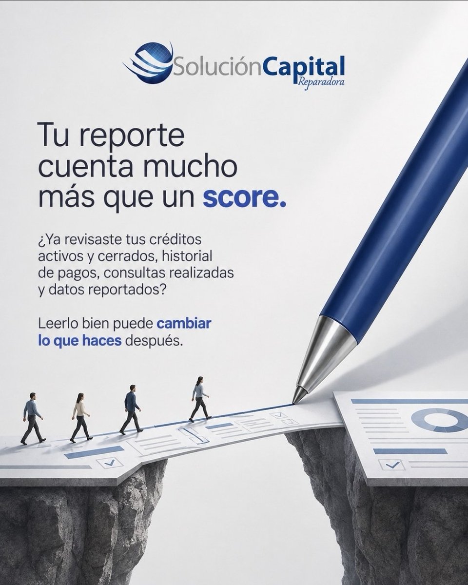 SolucionCapital's tweet photo. 🔎 Tu historial crediticio no debería ser un documento que consultas únicamente cuando te rechazan un crédito.

Revisarlo con atención puede ayudarte a identificar información que necesitas entender mejor tu situación antes de tomar una nueva decisión financiera. https://t.co/H6t7FEJo5g