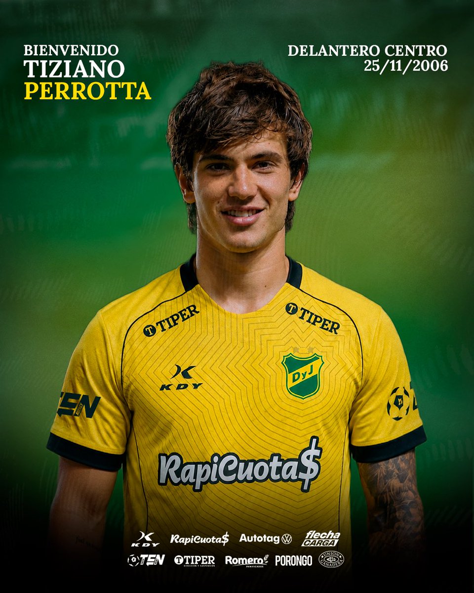 MDePasesArg's tweet photo. #MercadoDePases | 🤝 [OFICIAL] Tiziano Perrotta es NUEVO jugador de #DefensayJusticia. El delantero llegó a préstamo desde Elche 🇪🇸 por 6 meses, sin cargo ni opción ✍️🏼. https://t.co/sMBMeqDsQL