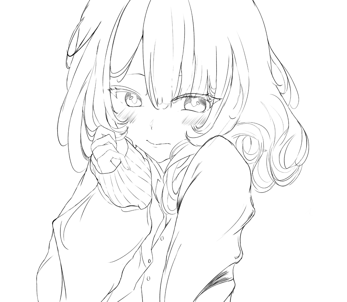 Nepimeshi's tweet photo. It was so much fun drawing this oc. trying out shy character was totally worth it, dont you agree?

#ArtTwitter #OC https://t.co/s2GVjGXLNG