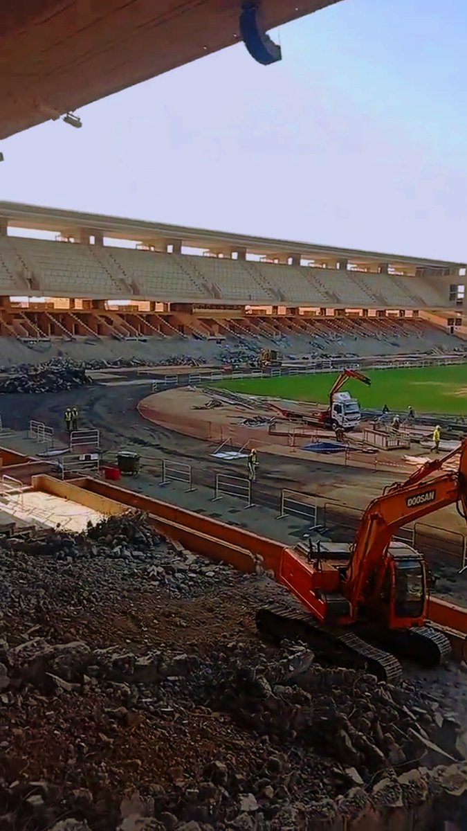 ProgressMA30's tweet photo. 🇲🇦 Grand Stade de Marrakech الملعب الكبير بمراكش (August 13, 2026)

Progress continues on the facility’s redevelopment for 2030.

#YallaVamos2030 #FIFAWorldCup2030 #Marrakech https://t.co/Ae9WEtaQ1f