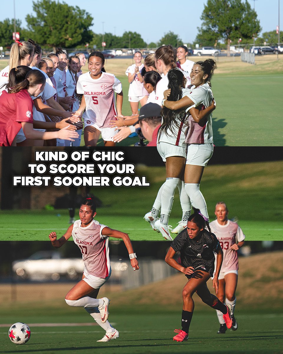 OU_WSoccer's tweet photo. season opener, very chic 😌 https://t.co/9VUej69jRU