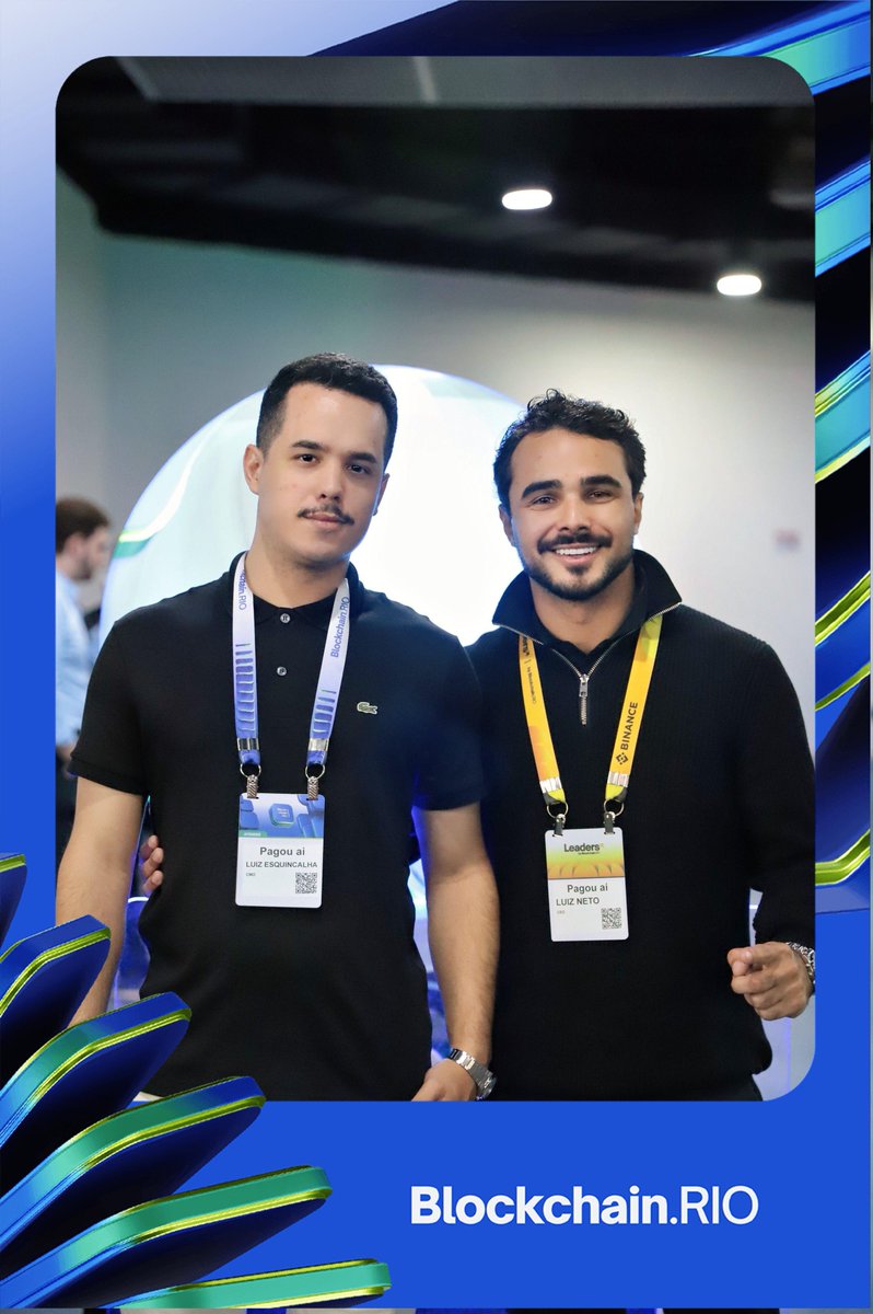 pagouai's tweet photo. Nossos fundadores estão presentes no #BlockchainRio 
Se você também está pelo evento e quiser se conectar, é só chamar o @obetoai. 🤝 https://t.co/yfW4WFna2e