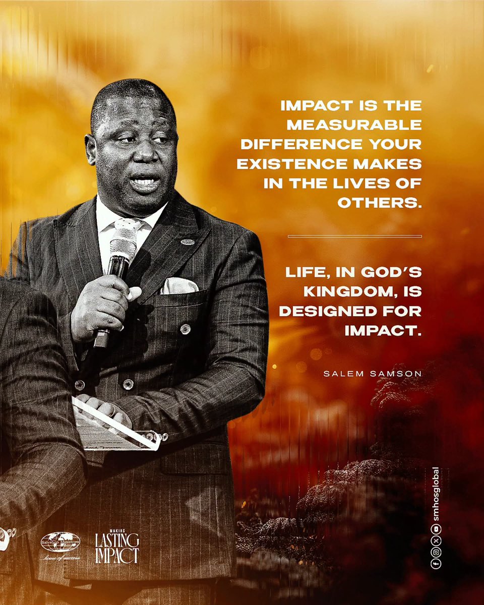 smhosglobal's tweet photo. Life, in God’s Kingdom, is designed for impact.
#SMHOS #smhosglobal https://t.co/E2N9cz12uD