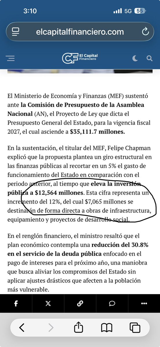 fdelimag's tweet photo. El presupuesto presentado por el MEF habla de $7000 millones en inversión física. Pero el año pasado se ejecutó $3600 millones y este año a junio son $1690 millones.  Ojalá se logre para poder generar los empleos que tanto se necesitan. https://t.co/MxLDJ5Cqc5