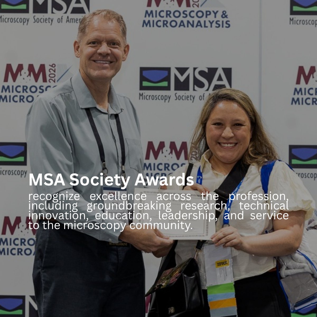 MicroscopySoc's tweet photo. Who inspires you in microscopy?

Nominations are now open for the MSA Fellows Class of 2027 and MSA Society Awards. 

Submit your nominations by October 31, 2026.

Learn more and submit a nomination: https://t.co/knaVBkOccx https://t.co/K81YCkrixW