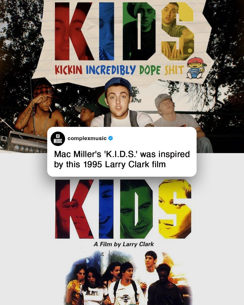 ComplexMusic's tweet photo. Mac Miller’s breakout mixtape ‘K.I.D.S’ released on this day in 2010, but did you know it was inspired by a film? 🎬 

(A THREAD) https://t.co/ZEO4LcgAeF