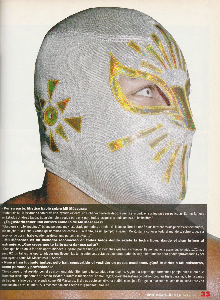elClubLucha's tweet photo. Mil Mascaras &amp; Místico from Super Luchas Gráfico 2008 Vol. 1 https://t.co/KNZscVDcUC