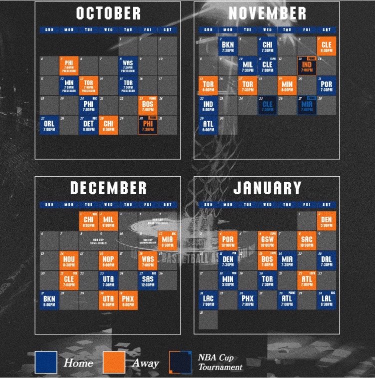 Knicks_Era's tweet photo. The New York Knicks released their full schedule today

(via @nyknicks) https://t.co/xjMk4BsYiO