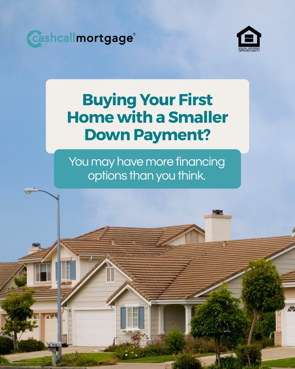 CashCallLoan's tweet photo. Saving for your first home can feel like the biggest hurdle, but it doesn't always mean you have to wait until you've saved a large down payment.  

Depending on your eligibility and the loan program, there may be financing options available that require a lower down payment than you expect.  

The best place to start is by understanding what's available and creating a plan that fits your goals.  

If you're thinking about buying your first home, CashCall Mortgage is here to help you explore your options every step of the way.  

📞 (833) 318-0988 
🌐 https://t.co/XIB6DPtHzg 

#cashcallmortgage #fhaloan #conventionalloan #mortgagetips #californiahomebuyers #dreamhome
