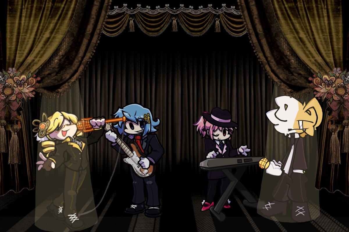 Crackthecat12's tweet photo. Bueno 
Hice un dibujo de mi Oc En la canción Partea De FNF Holy Quintet 👀 

La verdad me gustó muchísimo la canción y el mod como tal

Y espero que les guste el dibujo

Director del mod: @Kixelart (no sé si vea esto lal)

Pero ustedes díganme que opinan?? https://t.co/nX1BmgAiS4