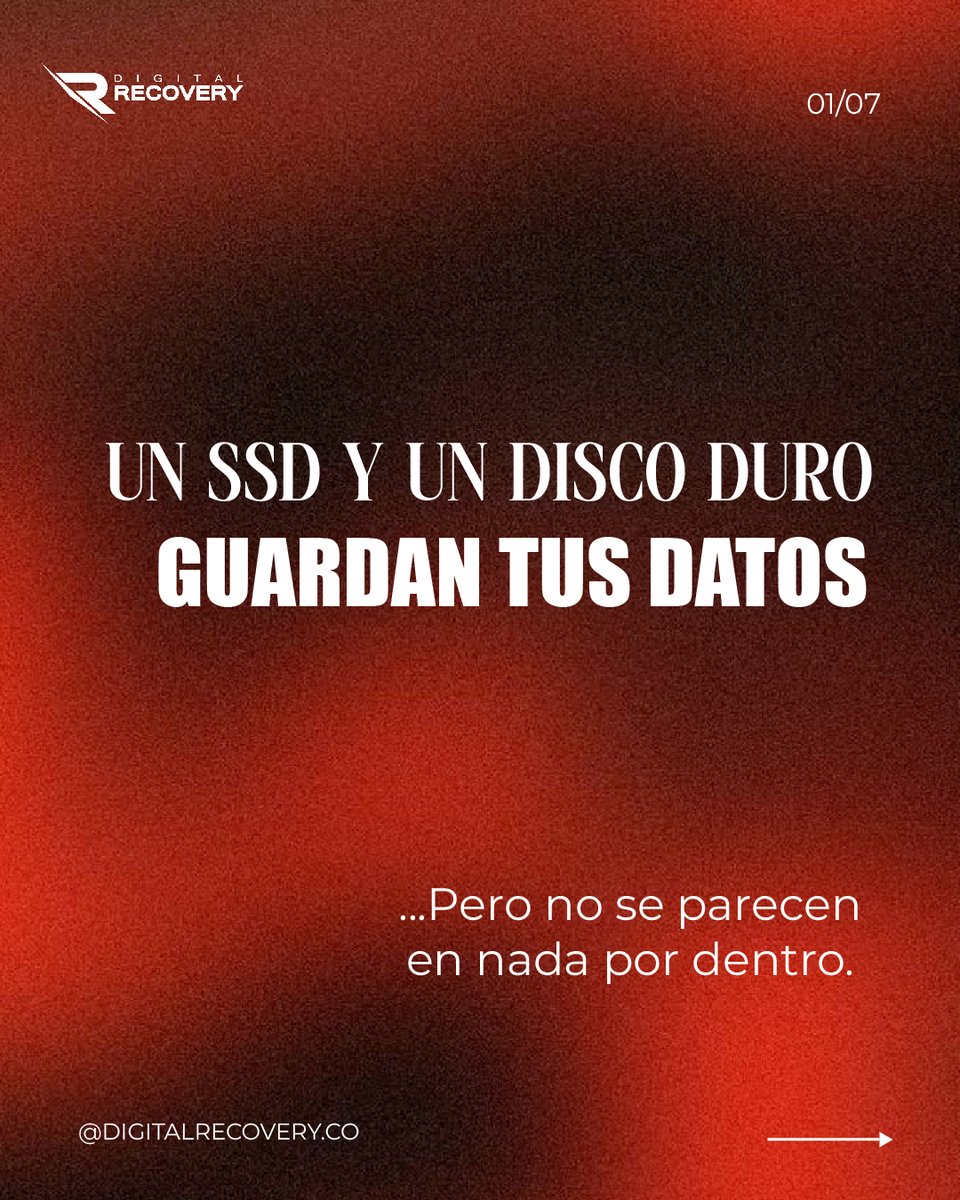 DigitalRec32155's tweet photo. ¿Disco duro o SSD? 💾⚡ Aunque ambos almacenan información, funcionan distinto y sus fallas también requieren tratamientos diferentes.

Si perdiste acceso a tus datos, 📲 En Digital Recovery podemos ayudarte.
#Digitalrecovery #SSD #Discoduro #recuperacion #DataSecurity #Medellín https://t.co/k4AeNTMKOD