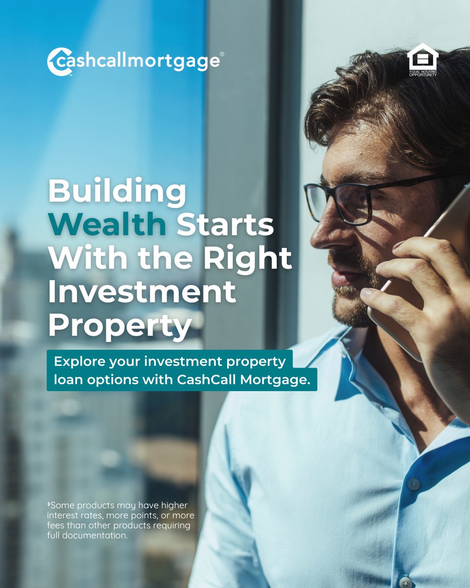 CashCallLoan's tweet photo. Building a real estate portfolio isn't just about finding the right property, it's also about choosing the right financing.  

If you're planning to invest in rental properties, a Debt Service Coverage Ratio (DSCR) Loan may be an option worth exploring. Depending on the program and your eligibility, DSCR loans generally focus on the property's ability to generate rental income rather than relying solely on personal income documentation.  

Every investment strategy is different, and understanding your financing options can help you make more informed decisions.  

Let's explore what fits your goals.  

📞 (833) 318-0988 
🌐 https://t.co/XIB6DPtHzg 

#cashcallmortgage #dscrloan #investmentproperty #realestateinvesting #rentalproperty