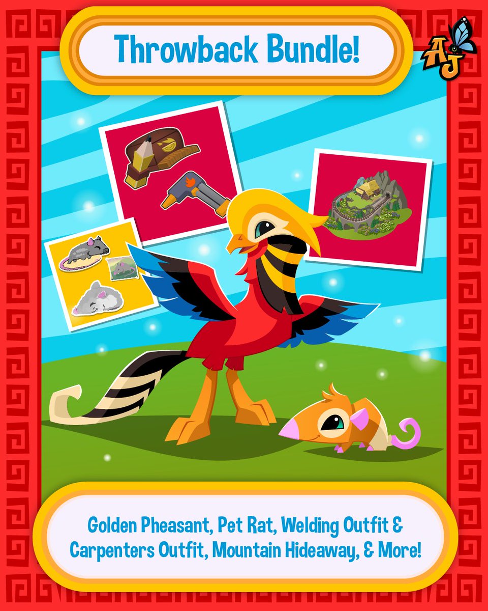 AnimalJam's tweet photo. Which part of the Throwback Bundle has you most excited? Let us know your favorite! 🐦🧰 🐀 🏔️

#animaljam #AJPW #new #mobilegames https://t.co/Uk8F5xlAnE