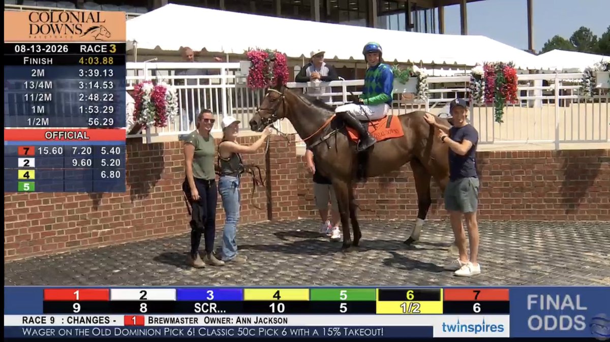 Keri145's tweet photo. Siennois was extremely impressive today under a very confident ride by @MulqueenStephen at @ColonialDowns. Huge well done to my whole team and a big thank you &amp; congrats to his owners Leipers Fork Steeplechasers! 
@DPCbloodstock @bpoorman34 @HarrisonBeswick https://t.co/5Es6ppsbBM