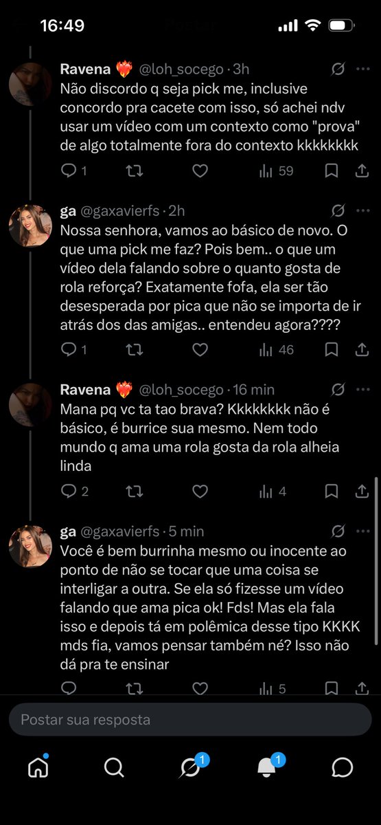 gaxavierfs's tweet photo. @loh_socego @larinhacomenta Ue fofinha, me chamou de burra me dando a liberdade de te ofender também e depois apagou porque não teve buceta e quer se vitimizar falando que te ofendi? KKKKKKKKK tá feio já viu? E você sabe porque você mesma apagou. ❤️ tenha buceta pq seletiva com você não fui, só retribui! https://t.co/pAvxnKxyVS