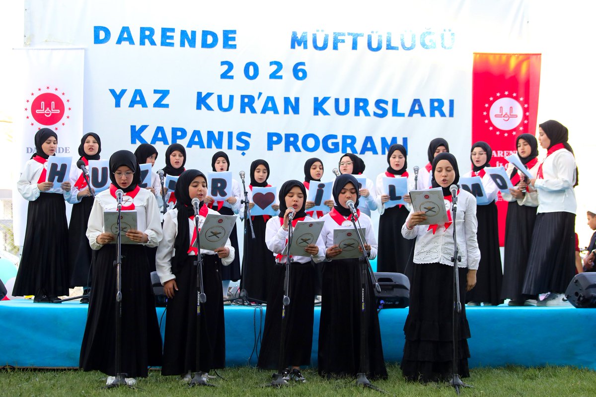 DarendeMuftuluk's tweet photo. 📍2026 Yaz Kur'an Kursları Kapanış Programı ve Çocuk Şenliği 

İlçe Müftülüğümüz tarafından Darende Güreş Sahasında Yaz Kur'an Kursları Kapanış Programı ve Çocuk Şenliği düzenlendi.

https://t.co/jb52LqsdFQ

https://t.co/AHvphGckFG https://t.co/NIJAHtWTYC