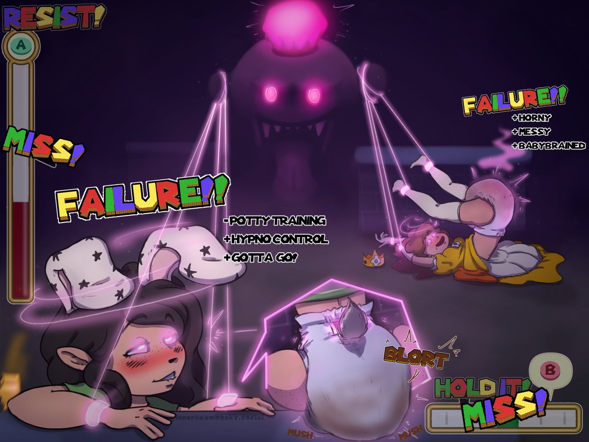 CushyABDL's tweet photo. Not all quick-time events are created equal! Mario Party style mini-games have never had stinkier stakes . . .

Art by the Hyper Skilled and Beautiful
@InnerHavn

BONUS - If you wanna read a short n' smutty companion piece, you're in luck! Clicky link!
https://t.co/WeHEfqzib9 https://t.co/sSsZmIOTM2
