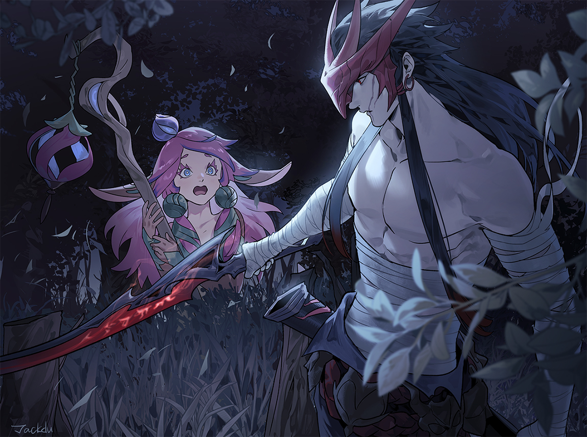 vavafle_'s tweet photo. Yone and Lillia https://t.co/WeTRT8Dcsp