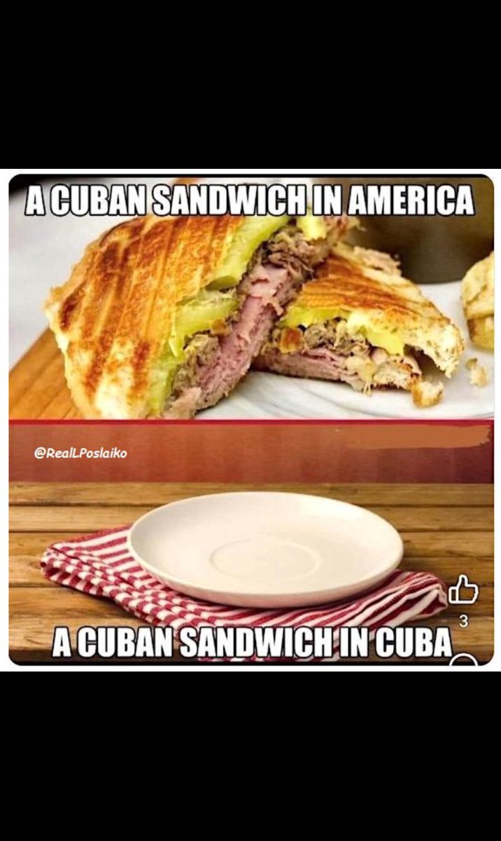 screwyourmask's tweet photo. @realGigiJ The Cuban sammich in Miami is so much better than the ones in Havana.  FYI,  if you've never had one, it is a must try. https://t.co/WVtqIUEL0L