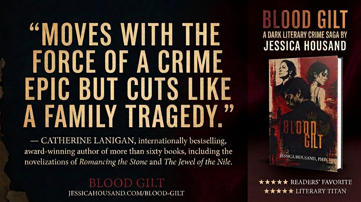 CriFiLover's tweet photo. It’s a while since I’ve seen a thriller with a setup quite so elaborate and quite so deadly as that found in @JessicaHousand’s debut crime novel, Blood Gilt. It's gripping stuff!

She’s really putting her protagonist Alejandro Santiago through the wringer. His father is the US arm of a narco operation, his mother a revolutionary back in El Salvador, his brother expects to inherit the crime empire, his sister is married to a cop and his girlfriend… well, she might have been flipped by the FBI. Everything he tries to get out of his father’s crime empire seems to drag him closer to its centre.

So, where will his loyalties finally lie? Find out here: https://t.co/Zgu69lC93s