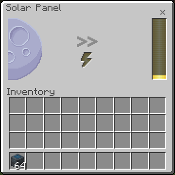 Fluffyalien1422's tweet photo. New Bedrock Energistics Solar Panel UI!

Art by @TheBombBard . https://t.co/hcSCgsWdhr